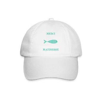 MAÎTRESSE. MERCI. MERCI MAÎTRESSE - Casquette classique - blanc/blanc - Devant