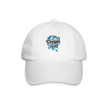 1993 Bayrisches Original seit 1993 Geburtstag - Baseballkappe - Weiß/Weiß - Vorne