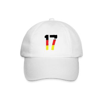 17 Number symbol Germany - Baseball Cap - white/white - Front