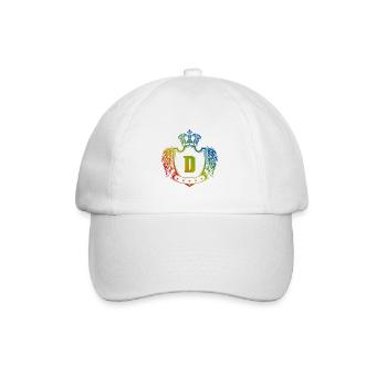D Letter Coat of arms - Baseball Cap - white/white - Front