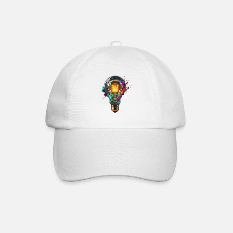 Idée - Casquette classique - blanc/blanc