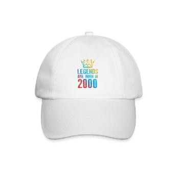 2000 legends born in - Baseball Cap - white/white - Front