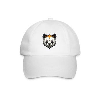 Panda Head - Baseball Cap - white/white - Front