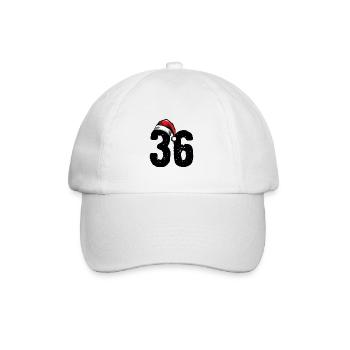 36 Number Christmas - Baseball Cap - white/white - Front