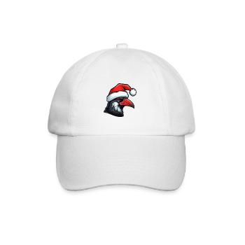 Crow Head Raven Christmas Portrait - Baseball Cap - white/white - Front