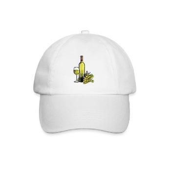 Verre à vin VinRaisins Vin - Casquette classique - blanc/blanc - Devant