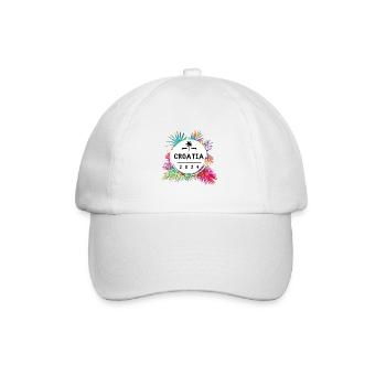 Croatia 2024 Colorful - Baseball Cap - white/white - Front