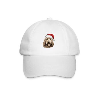 Otterhound chien Noël drôle Noël - Casquette classique - blanc/blanc - Devant