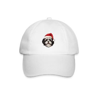 Havanese Dog Christmas Funny Xmas - Baseball Cap - white/white - Front