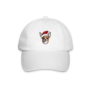 Chihuahua Chien Noël Drôle Noël - Casquette classique - blanc/blanc - Devant