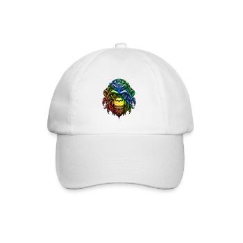 Monkey Head Colorful - Baseball Cap - white/white - Front