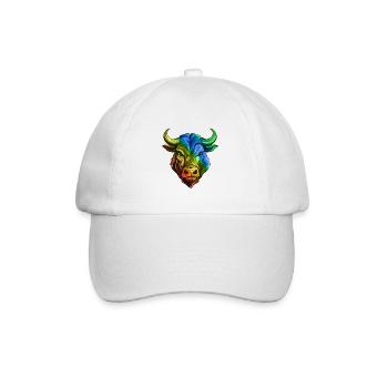 Bull Head Taurus Multicolored - Baseball Cap - white/white - Front