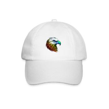 Eagle Head Colorful - Baseball Cap - white/white - Front