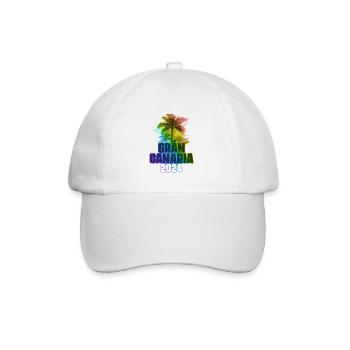Gran Canaria 2024 Holiday Palm Trees Colorful - Baseball Cap - white/white - Front