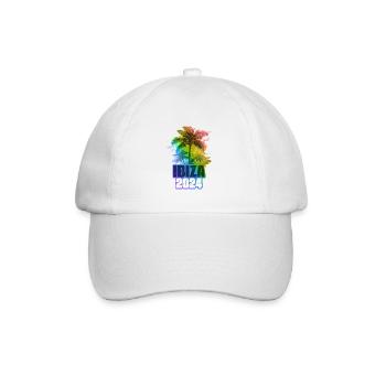 Ibiza 2024 Holiday Palm Trees Colorful - Baseball Cap - white/white - Front