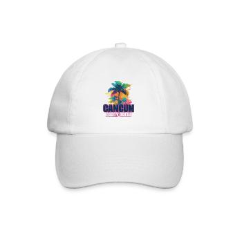 Vacances de l’équipage de fête à Cancun - Casquette classique - blanc/blanc - Devant