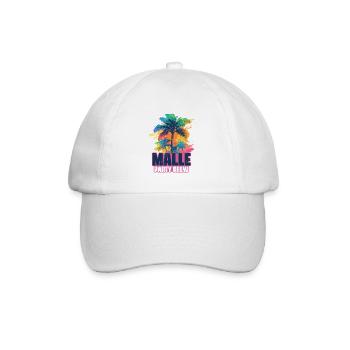 Malle Party Crew Holidays - Baseball Cap - white/white - Front