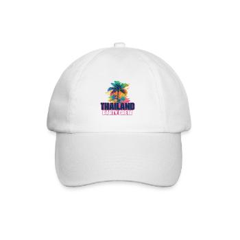 Thailand Party Crew Urlaub - Baseballkappe - Weiß/Weiß - Vorne