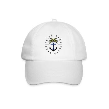 Ibiza Crew Anchor Palm Tree - Baseball Cap - white/white - Front
