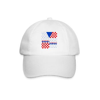 kononowicz / kononowicza Konon sweter geometryczny - Baseballkappe - Weiß/Weiß - Vorne
