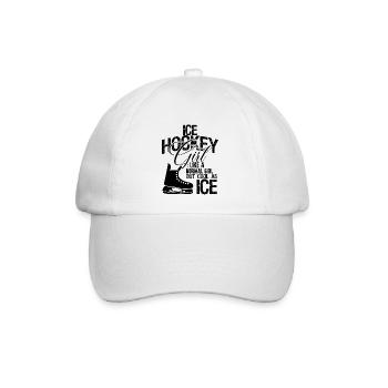 fille fille hockey - Casquette classique - blanc/blanc - Devant