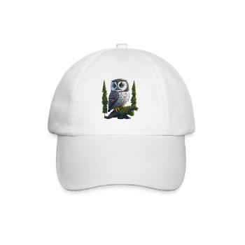 Petit hibou grand-duc - Casquette classique - blanc/blanc - Devant