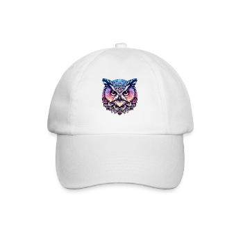 Mystical Owl Mandala - Baseball Cap - white/white - Front