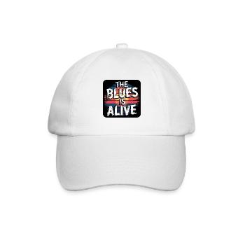 The Blues Lives Vintage Blues Design for Blues Fans - Baseball Cap - white/white - Front