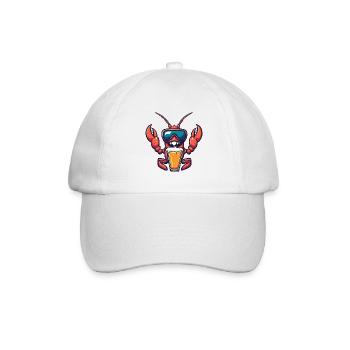 Crabe de homard Bière d’après-ski - Casquette classique - blanc/blanc - Devant