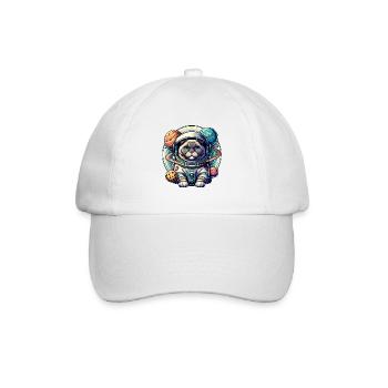 Petit chat mignon comme astronaute astronaute - Casquette classique - blanc/blanc - Devant