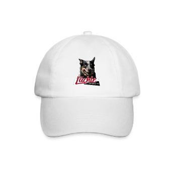 Chien de bétail australien Sourire chien disant - Casquette classique - blanc/blanc - Devant
