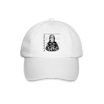 MugshotFemaleMotorcycliste Design - Casquette classique - blanc/blanc - Devant