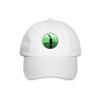 wandernde Ente - Baseballkappe - Weiß/Weiß - Vorne
