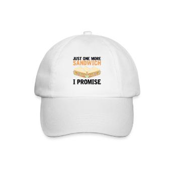 Sandwich Lover Cheese Fast Food Food Food - Baseball Cap - white/white - Front