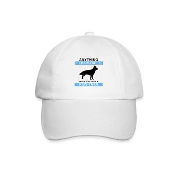 Militär Design Polizei Hund Deutscher Schäfer - Baseballkappe - Weiß/Weiß - Vorne