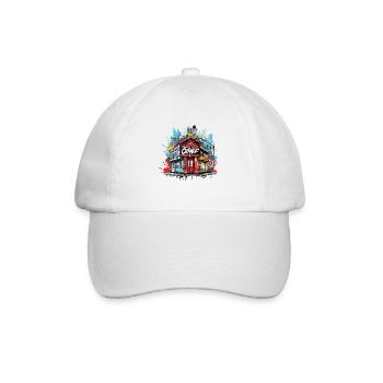 Urban Vibes Capot abstrait Graffiti Design - Casquette classique - blanc/blanc - Devant