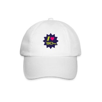 i Love the 90's J'adore les années 90 Funky House - Casquette classique - blanc/blanc - Devant