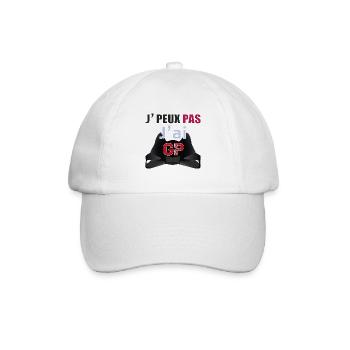 J'peux pas j'ai GP (Ducat M,M) - Casquette classique - blanc/blanc - Devant