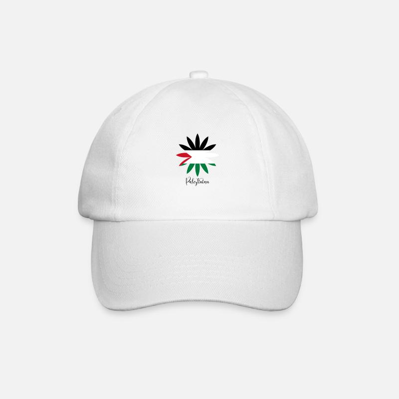 Palestinian - Baseball Cap - white/white