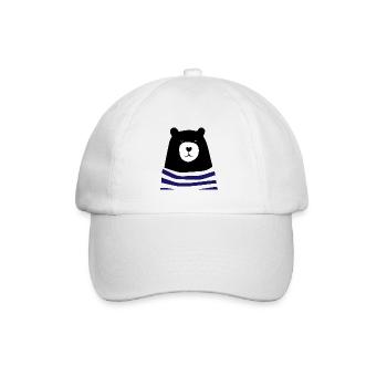 Ours en pull - Casquette classique - blanc/blanc - Devant