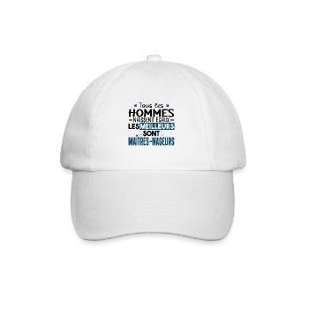 Maître Nageur Métier Piscine Humour Cadeau - Casquette classique - blanc/blanc - Devant