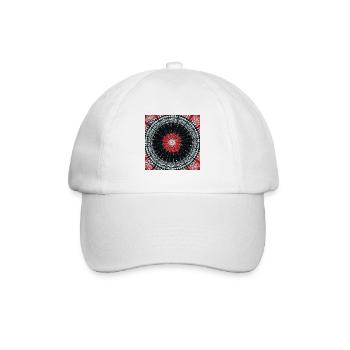 Mandala - Baseballkappe - Weiß/Weiß - Vorne