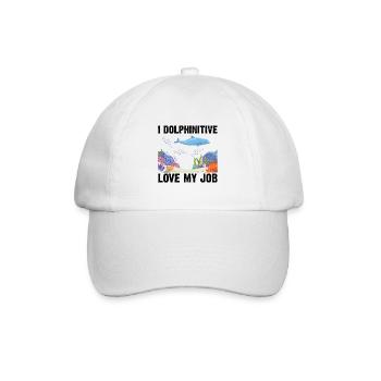 Dolphin Diving Diver Marine Biologist Zooologist - Baseball Cap - white/white - Front