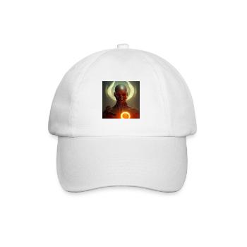 Dunkles Skelett - Baseballkappe - Weiß/Weiß - Vorne