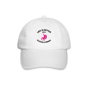Gastric Bypass and Gastric Bypass Operation Design - Baseball Cap - white/white - Front