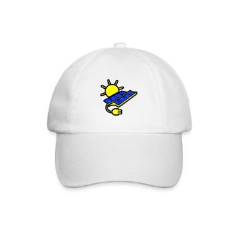 Photovoltaic system solar energy - Baseball Cap - white/white - Front