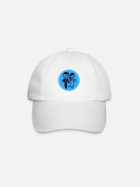 Jeunes mariés, Mariage, Mariée, Marié - Casquette classique - blanc/blanc