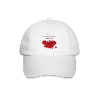 mon psy m a dit que je pouvais tuer des gens - Casquette classique - blanc/blanc - Devant