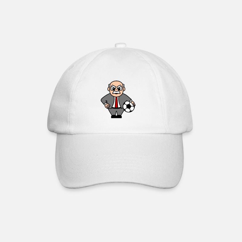 Heinrich der Manager - Baseballkappe - Weiß/Weiß