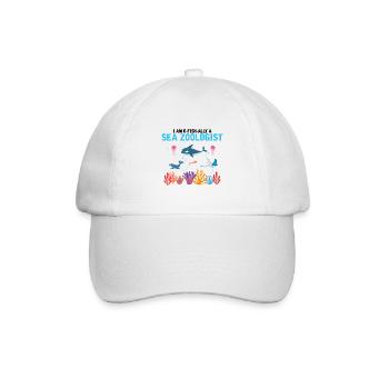 Zooologiste marin officiel Zooologie Mer - Casquette classique - blanc/blanc - Devant